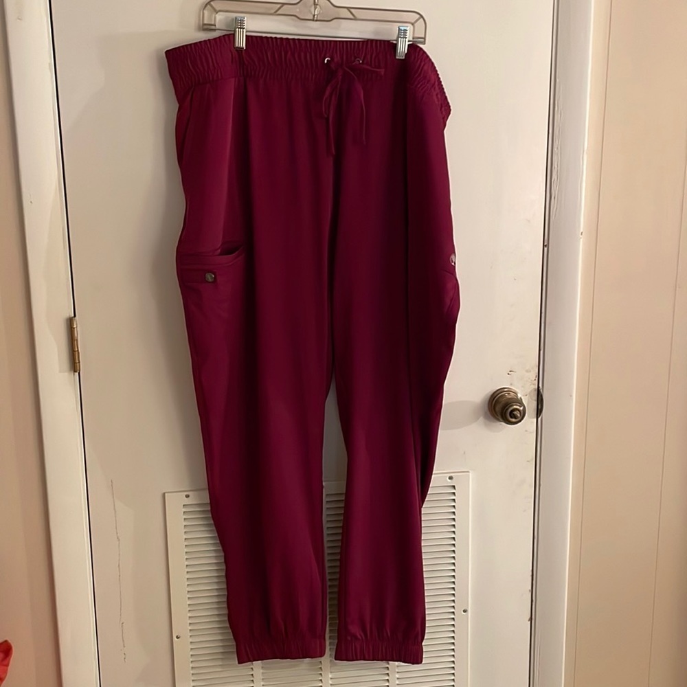 Scrub pants-joggers - wine